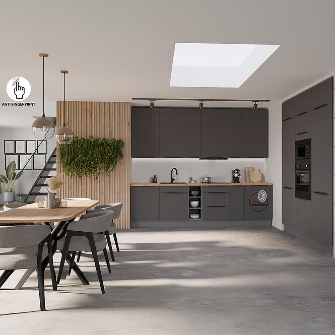 Konyhaszekrény Aria-Gr/Ant Anti Fingerprint 40d 1f Bb