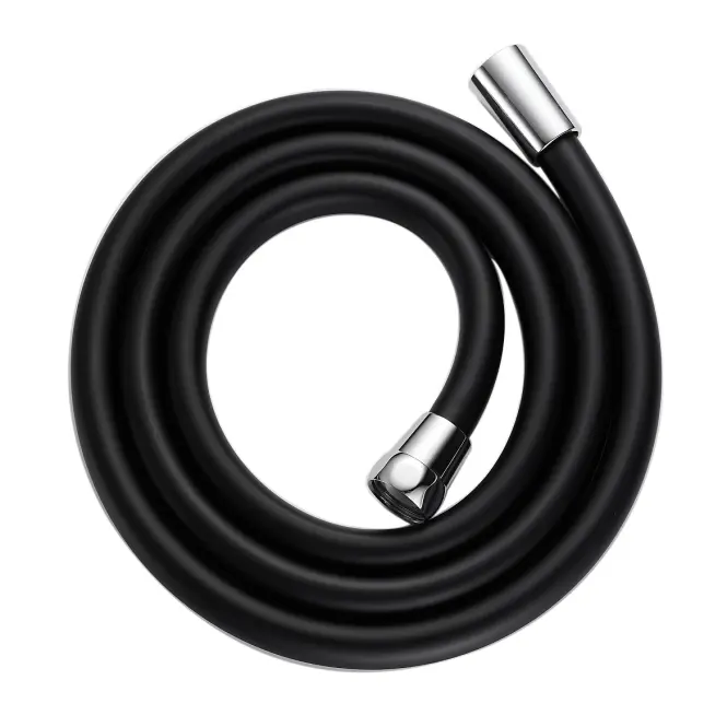 Zuhanycső szilikon Fit Black 150 cm fekete