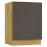 Konyhaszekrény Cosmo Isabel D60zl P/L Mocca Grey/Tölgy Artisan