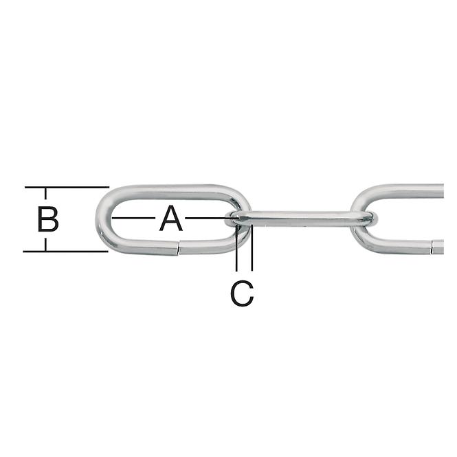 Dekoratív lánc 2,0 mm rozsdamentes acél