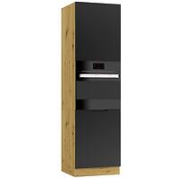 Konyhaszekrény Cosmo Isabel D60 Pk/2133 P/L Mocca Grey/Tölgy Artisan