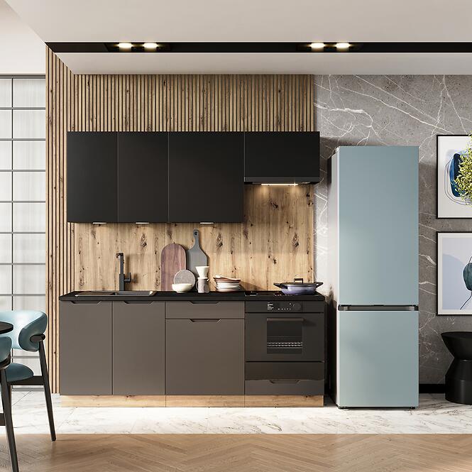 Konyhaszekrény Cosmo Isabel Dnp P/L  Fekete borsó/Tölgy Artisan