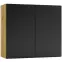 Konyhaszekrény Cosmo Isabel W80 Fekete borsó/Tölgy Artisan