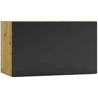 Konyhaszekrény Cosmo Isabel W60 Okgr Fekete borsó/Tölgy Artisan