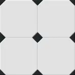 Csempe Avigion Black-white 58/58