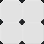 Csempe Avigion Black-white 58/58