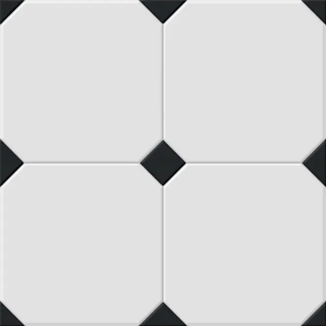Csempe Avigion Black-white 58/58