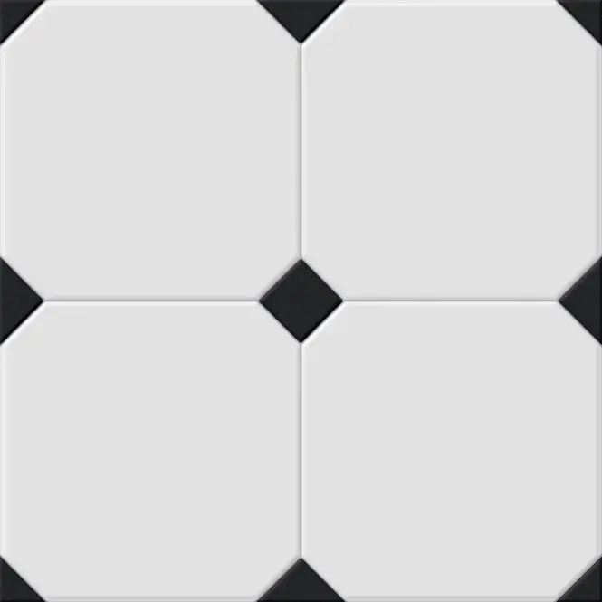 Csempe Avigion Black-white 58/58