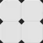 Csempe Avigion Black-white 58/58,2