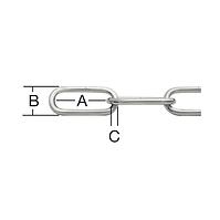 Dekoratív lánc 2,8 mm nikkel