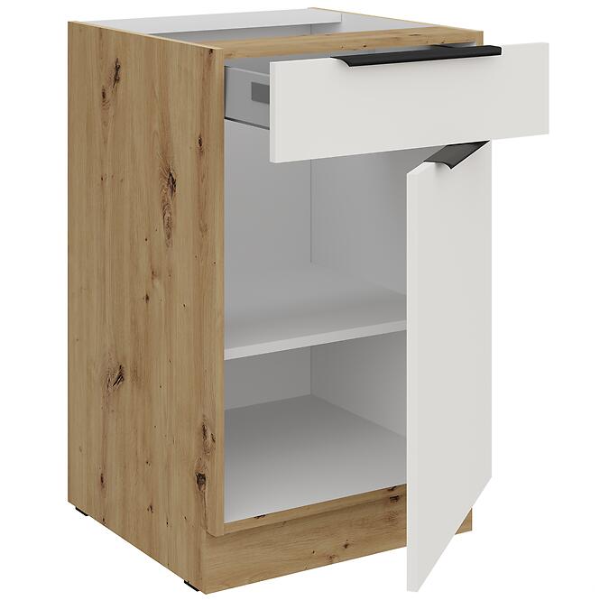 Konyhaszekrény Aria-Wh/Ar Anti Fingerprint 50d 1f 1s Bb