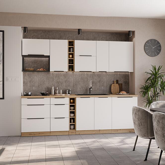 Konyhaszekrény Aria-Wh/Ar Anti Fingerprint 50d 1f 1s Bb