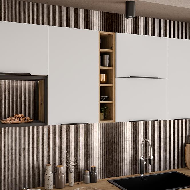 Konyhaszekrény Aria-Wh/Ar Anti Fingerprint 50d 1f 1s Bb