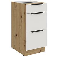 Konyhaszekrény Aria-Wh/Ar Anti Fingerprint 40d 3s Bb