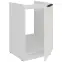 Konyhaszekrény Aria-Wh/Wh Anti Fingerprint 50zl 1f Bb,3