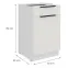 Konyhaszekrény Aria-Wh/Wh Anti Fingerprint 50d 1f 1s Bb,2