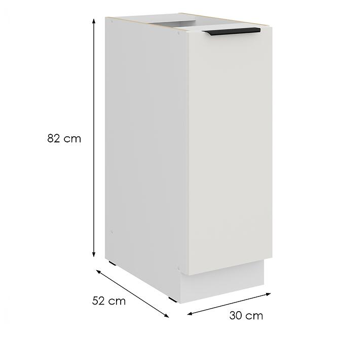 Konyhaszekrény Aria-Wh/Wh Anti Fingerprint 30d Cargo Bb