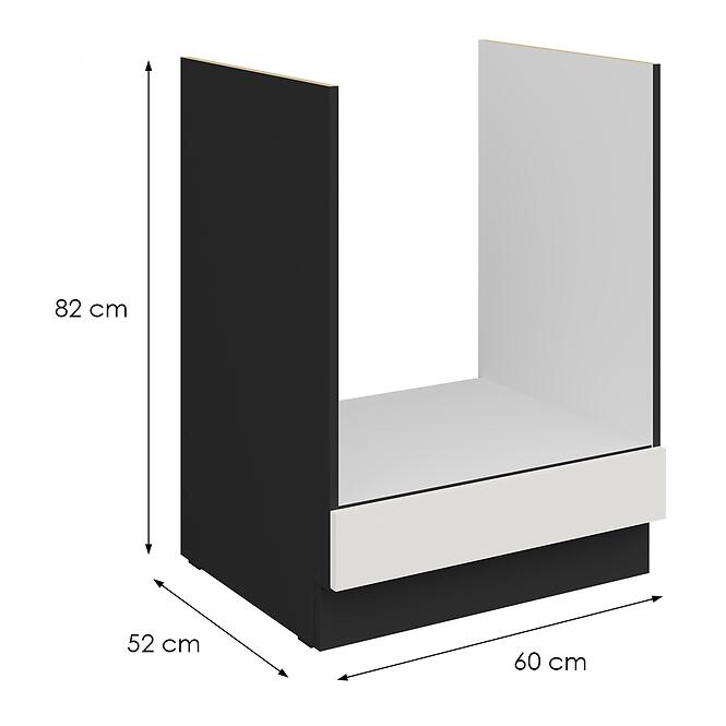 Konyhaszekrény Aria-Wh/Bl Anti Fingerprint 60dg Bb,2