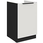 Konyhaszekrény Aria-Wh/Bl Anti Fingerprint 50zl 1f Bb