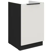 Konyhaszekrény Aria-Wh/Bl Anti Fingerprint 50zl 1f Bb