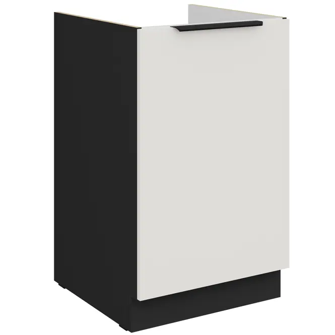 Konyhaszekrény Aria-Wh/Bl Anti Fingerprint 50zl 1f Bb