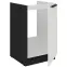 Konyhaszekrény Aria-Wh/Bl Anti Fingerprint 50zl 1f Bb,3