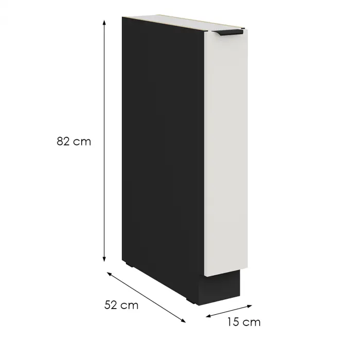 Konyhaszekrény Aria-Wh/Bl Anti Fingerprint 15d Cargo Bb