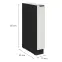 Konyhaszekrény Aria-Wh/Bl Anti Fingerprint 15d Cargo Bb,2