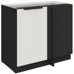 Konyhaszekrény Aria-Wh/Bl Anti Fingerprint 105 Nd 1f Bb