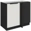 Konyhaszekrény Aria-Wh/Bl Anti Fingerprint 105 Nd 1f Bb