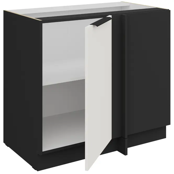 Konyhaszekrény Aria-Wh/Bl Anti Fingerprint 105 Nd 1f Bb,3