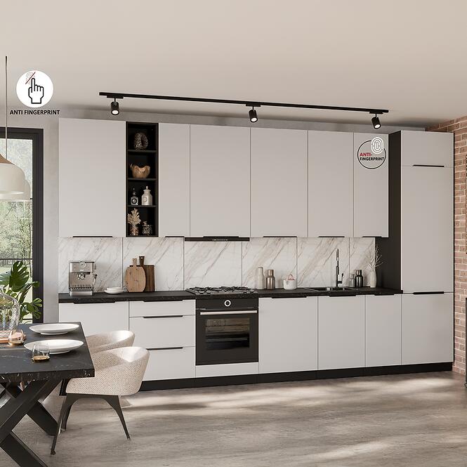 Konyhaszekrény Aria-Wh/Bl Anti Fingerprint 105 Nd 1f Bb