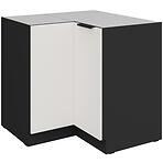Konyhaszekrény Aria-Wh/Bl Anti Fingerprint 90x90 Dn 2f Bb