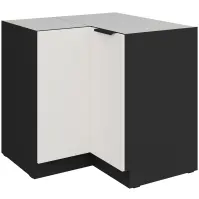 Konyhaszekrény Aria-Wh/Bl Anti Fingerprint 90x90 Dn 2f Bb