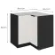 Konyhaszekrény Aria-Wh/Bl Anti Fingerprint 90x90 Dn 2f Bb,2