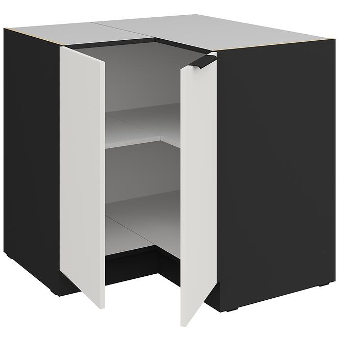Konyhaszekrény Aria-Wh/Bl Anti Fingerprint 90x90 Dn 2f Bb,3