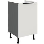 Konyhaszekrény Aria-Wh/Ant Anti Fingerprint 50zl 1f Bb