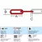 Fehér és piros 6 mm-es pvc lánc,2