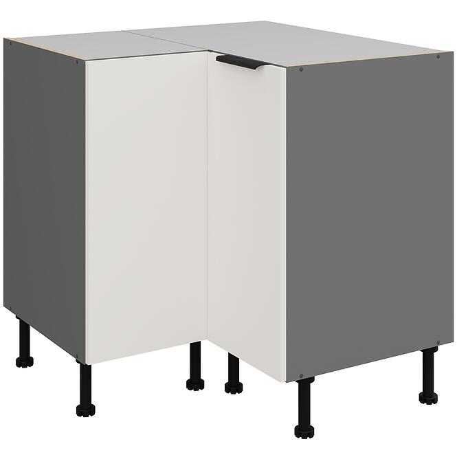 Konyhaszekrény Aria-Wh/Ant Anti Fingerprint 90x90 Dn 2f Bb