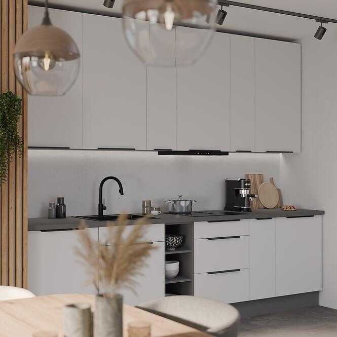 Konyhaszekrény Aria-Wh/Ant Anti Fingerprint 90x90 Dn 2f Bb,6