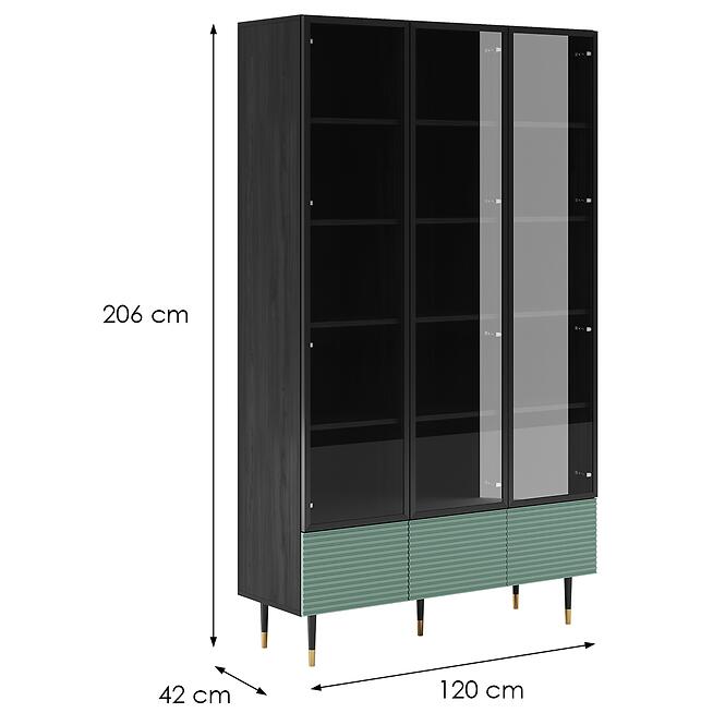 Vitrin  System Imperial I09 3d Pisztácia Zöld,2