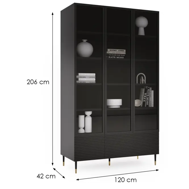Vitrin  System Imperial I09 3d Fekete,2