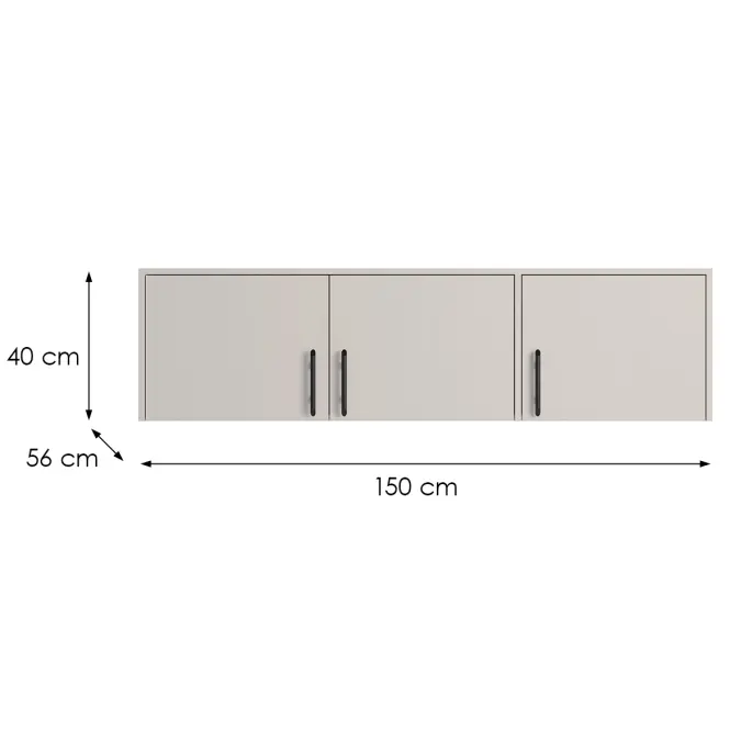 Szekrény Hosszabbítás Smart Srn2 3d Cashmere,2