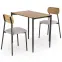 Étkező készlet Nando 1+2 54x84 természetes/fekete/szürke,2