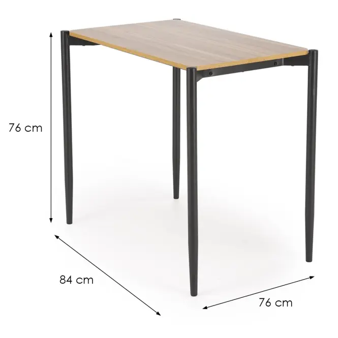 Étkező készlet Nando 1+2 54x84 természetes/fekete/szürke,4