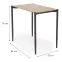 Étkező készlet Nando 1+2 54x84 természetes/fekete/szürke,4