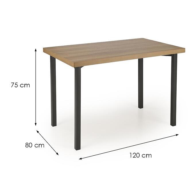 Étkező készlet Milton 1+4 70x110 természetes/fekete,4