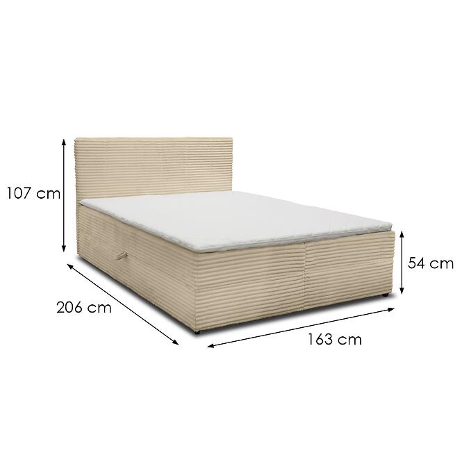 Ágy Calipso V 160x200 Tilia 08 bézs