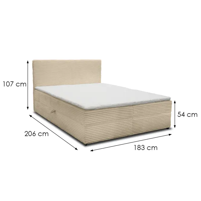 Ágy Calipso V 180x200 Tilia 08 bézs