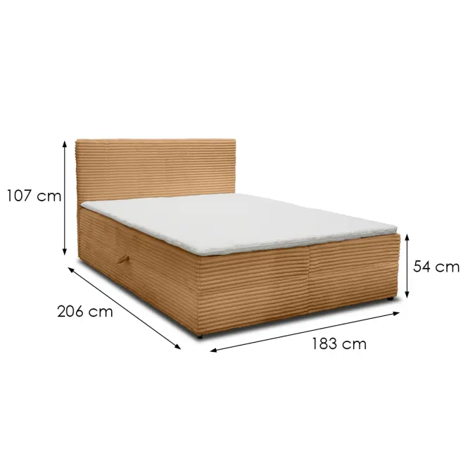 Ágy Calipso V 180x200 Tilia 56 rozsda